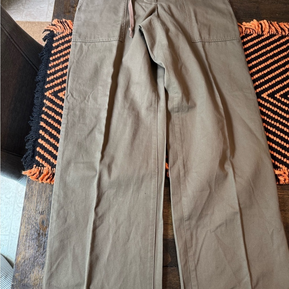J. Crew Classic preppy chino pants nwt size 4 olive green - Picture 4 of 9
